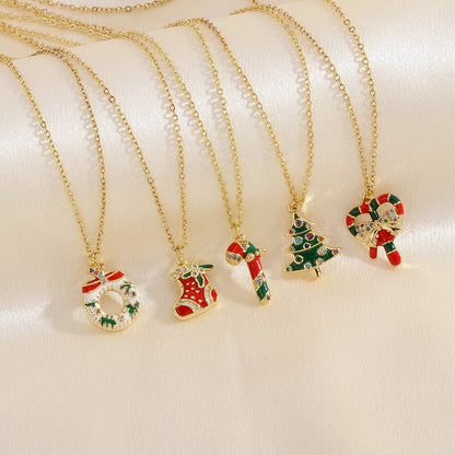 Festive Christmas Charm Necklace – Adorable Santa, Snowman, and Elk Designs for Holiday Cheer - All Inclusive Family Treasures