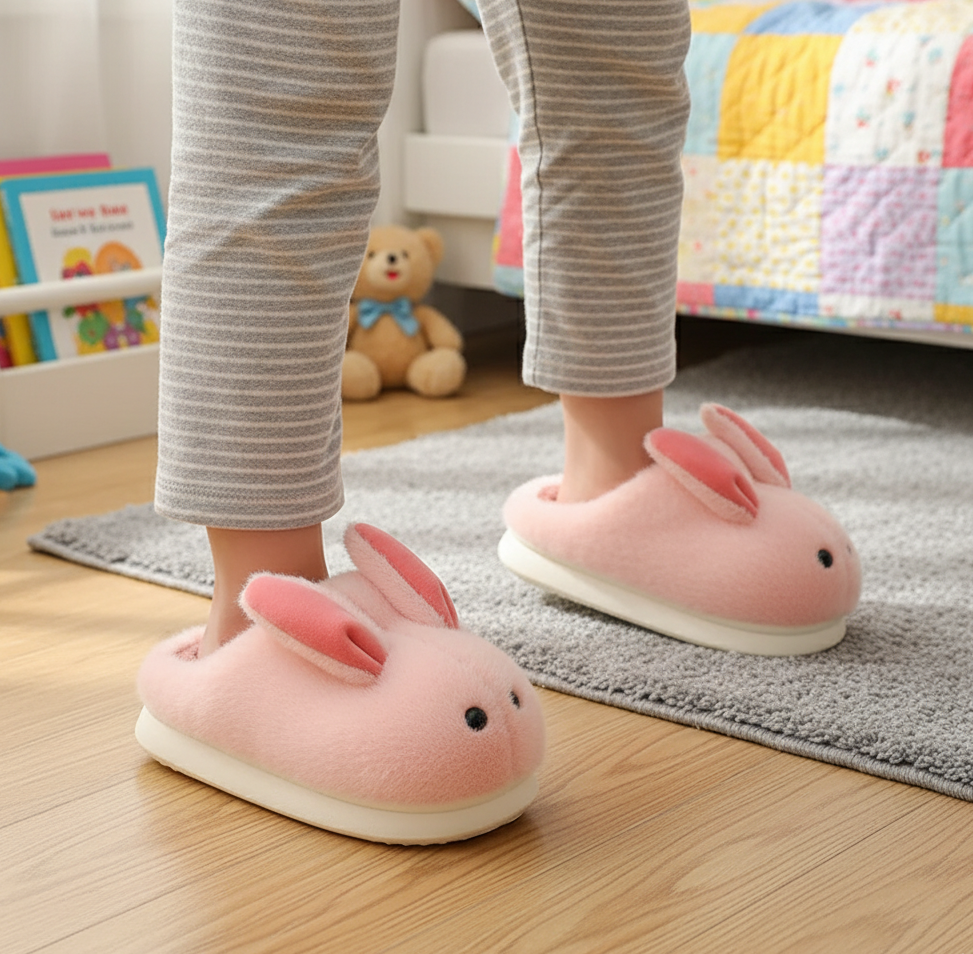 Bunny Snuggle Steps – Cozy Slippers for Little Feet