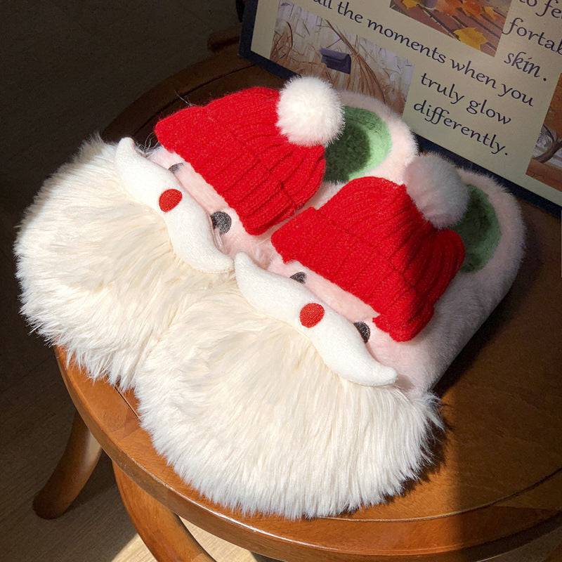 Cute Santa Claus Plush Slippers – Warm & Festive Indoor Slippers for Winter - All Inclusive Family Treasures