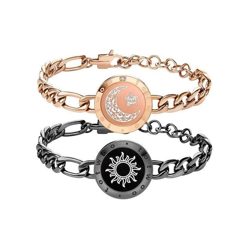 Sun & Moon Smart Sensing Couple Bracelets – Stay Connected Anytime, Anywhere - All Inclusive Family Treasures