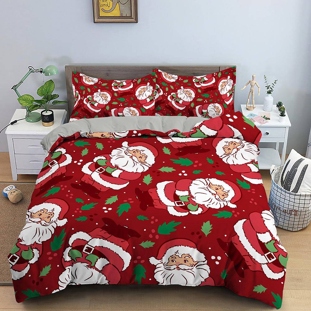 Festive Bedspread Set - Cozy Three-Piece Bedding - All Inclusive Family Treasures