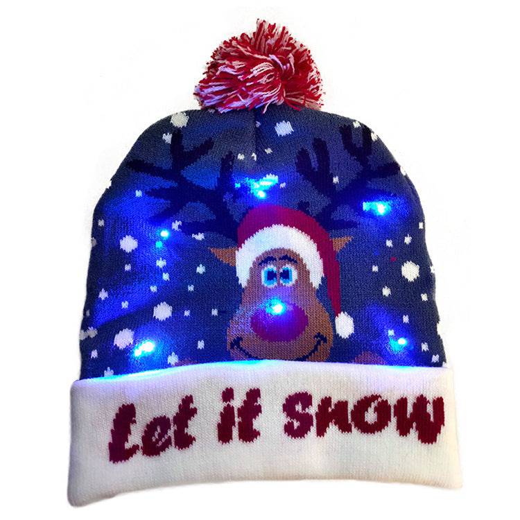 Festive LED Light-Up Christmas Beanie – Cozy, Bright, and Full of Holiday Spirit! - All Inclusive Family Treasures