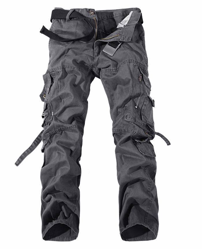 Men's Multi-Pocket Washed Cargo Pants | Stylish & Functional Utility Pants - All Inclusive Family Treasures