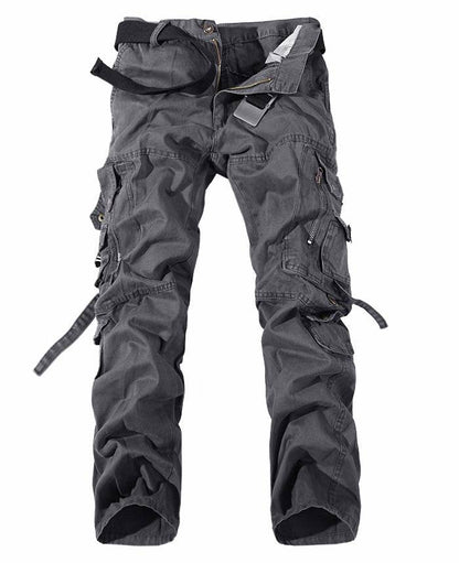 Men's Multi-Pocket Washed Cargo Pants | Stylish & Functional Utility Pants - All Inclusive Family Treasures