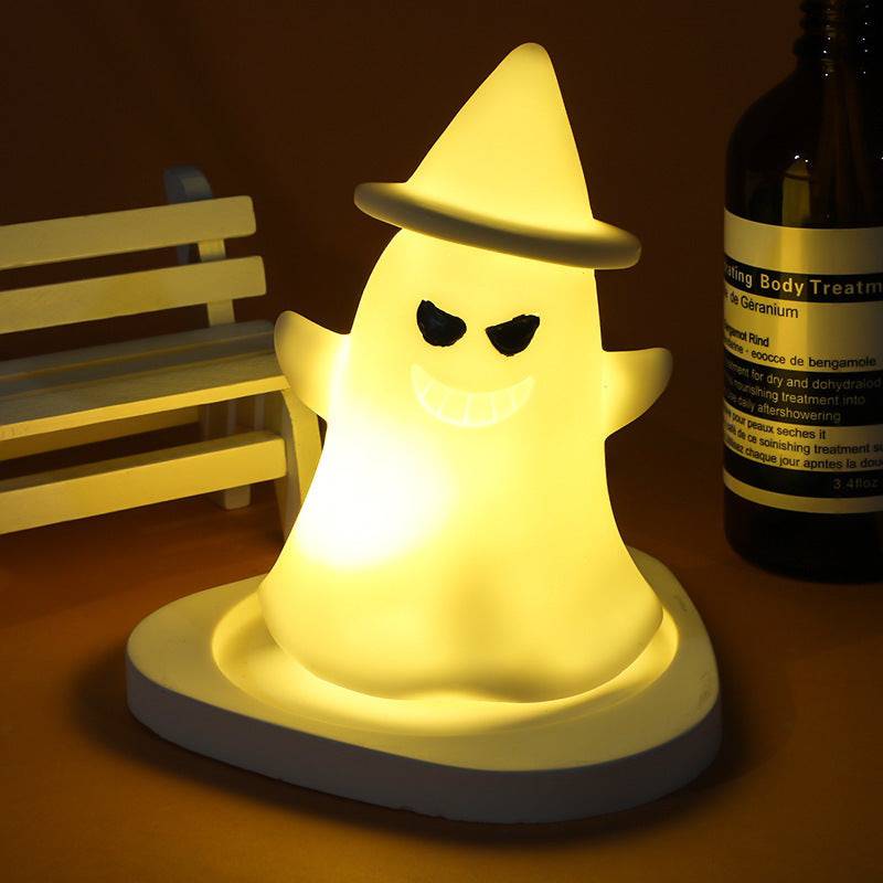 Halloween LED Glowing Pumpkin & Ghost Night Lamps – Adorable Spooky Ornaments for a Magical Glow! - All Inclusive Family Treasures