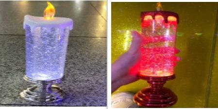 Enchanting Color-Changing LED Glitter Candle – Rechargeable & Waterproof Home Decor - All Inclusive Family Treasures