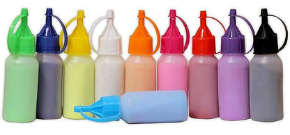 Rangoli Colours Powder Bottles for Floor Decorations - All Inclusive Family Treasures