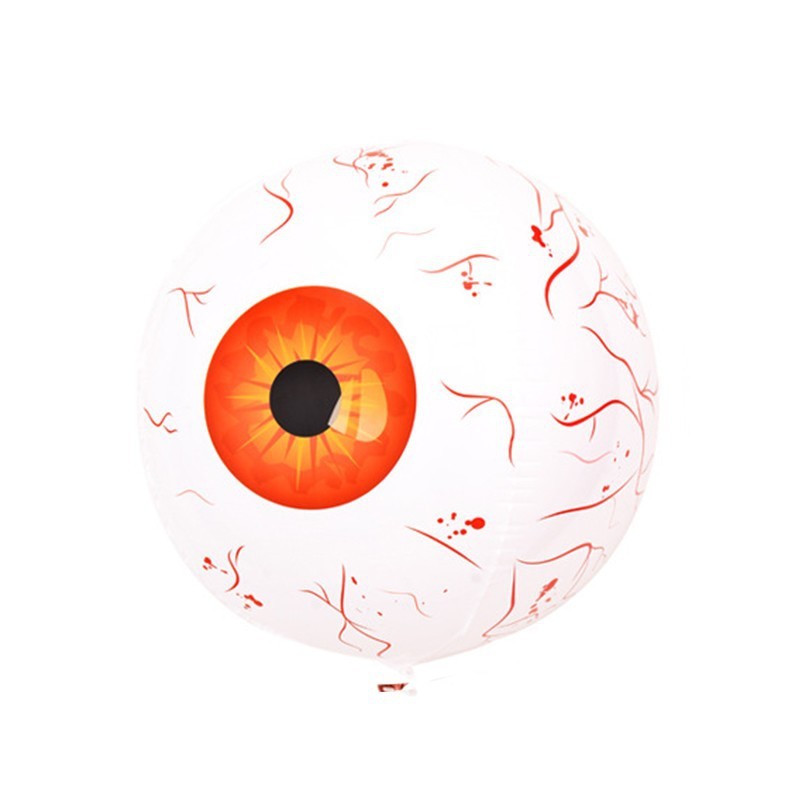 Giant Halloween Inflatable Eyeball & Pumpkin Balloons – Spooky Party Props