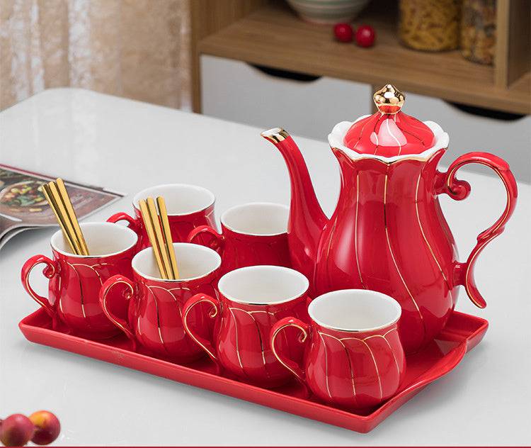 Luxury - Elegant Ceramic Tea & Coffee Set – Perfect for Weddings, Living Room Décor & Festive Gatherings - All Inclusive Family Treasures