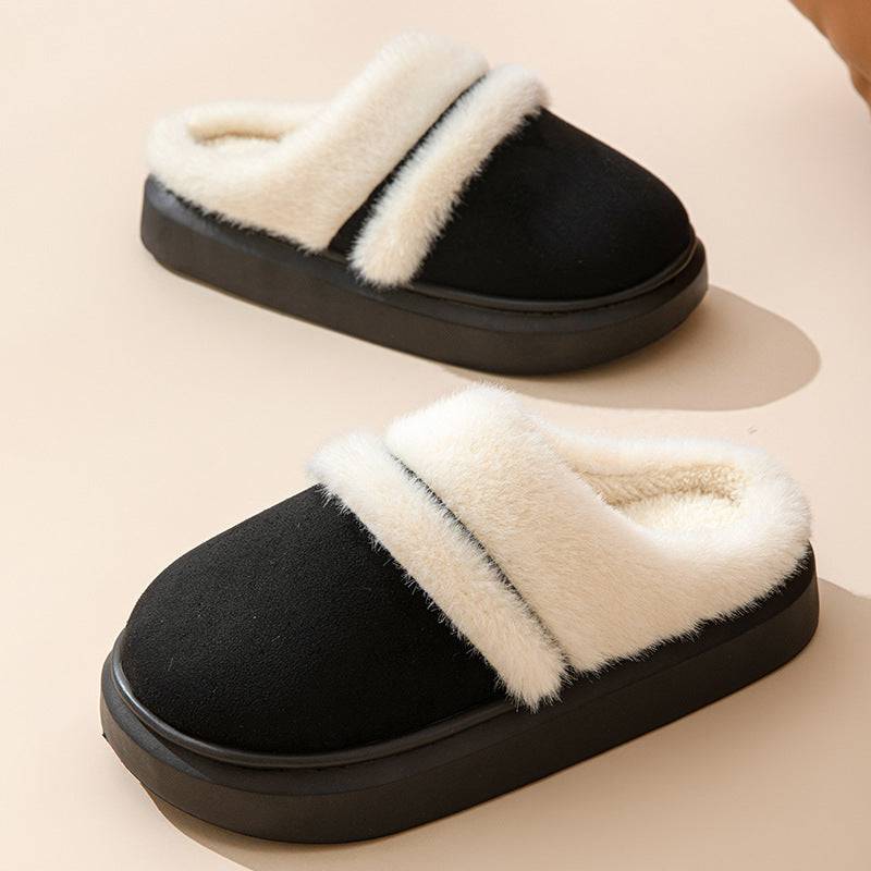 Warm Cotton House Slippers – Plush, Non-Slip Winter Comfort for Women - All Inclusive Family Treasures