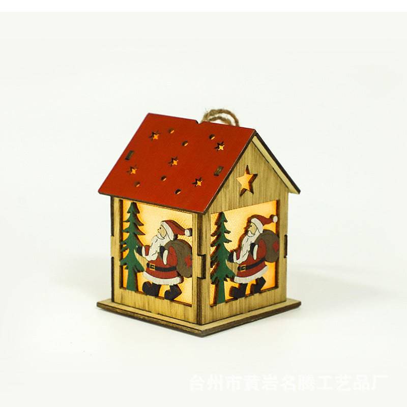 Festive Luminous Wooden Pendants – Charming Holiday Ornaments for Warm Décor - All Inclusive Family Treasures