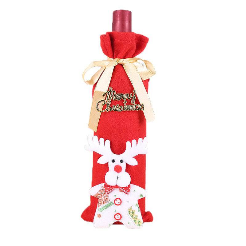 Festive Christmas Wine Bottle Covers – Adorable Holiday Bottle Bags for Perfect Gift Wrapping - All Inclusive Family Treasures