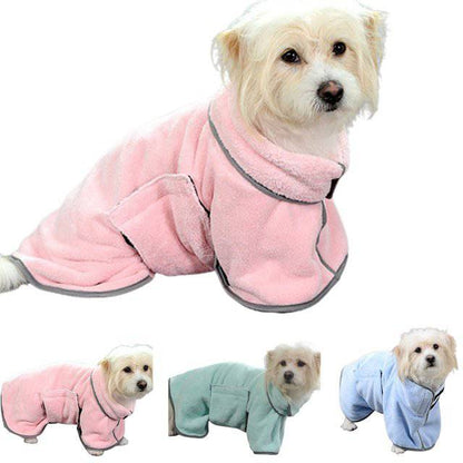 Quick-Dry Pet Bathrobe – Ultra-Absorbent Microfiber Towel for Dogs and Cats! - All Inclusive Family Treasures