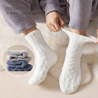 Winter Warm Fuzzy Coral Fleece Socks – Ultra-Soft & Cozy Home Socks - All Inclusive Family Treasures