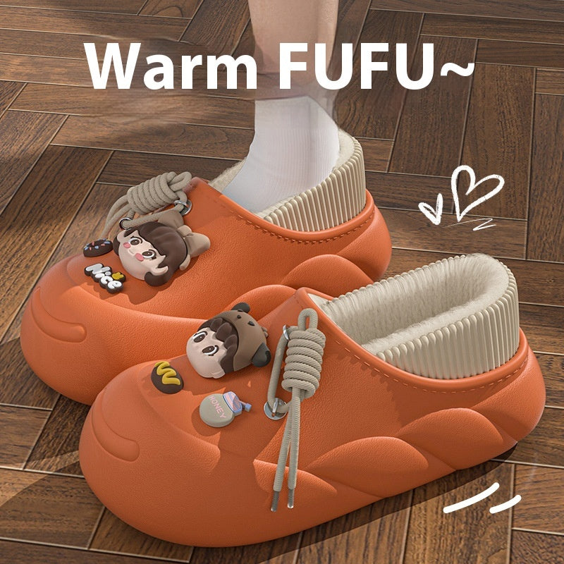 Stay Warm & Stylish with These Cartoon Plush Slippers! - All Inclusive Family Treasures