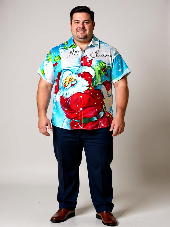 Festive Men's 3D Christmas Print Shirts – Holiday Spirit in Every Stitch!