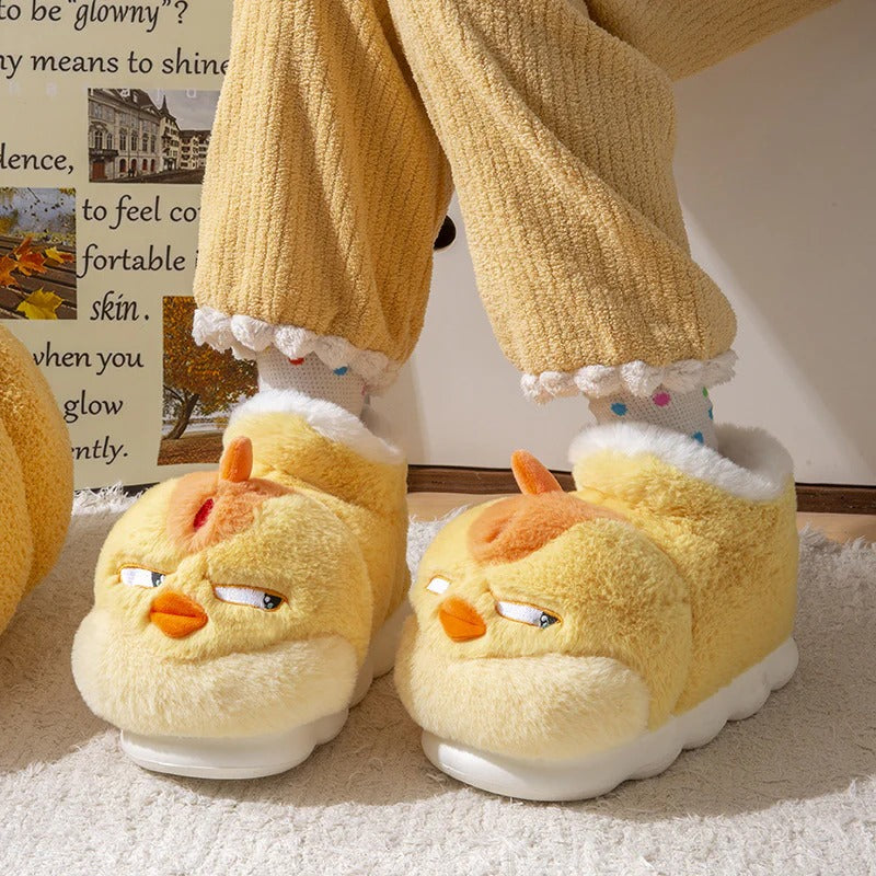 Cozy Plush Bird Slippers – Cute, Warm & Ultra-Comfy