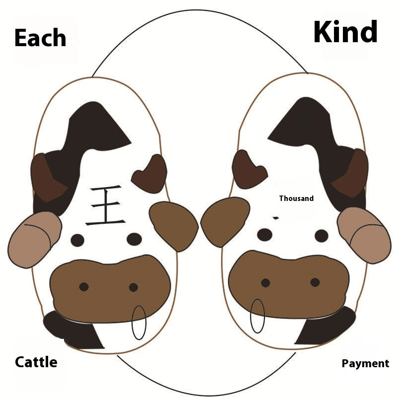 Moo-ve Into Comfort with Cozy Cow Slippers!