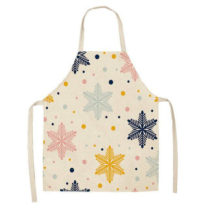 Festive Christmas Cotton & Linen Apron Collection – Perfect for Holiday Cooking & Baking - All Inclusive Family Treasures