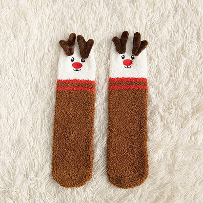 Adorable Christmas Fleece Socks for Kids – Cozy Santa, Snowman & Reindeer Designs! - All Inclusive Family Treasures