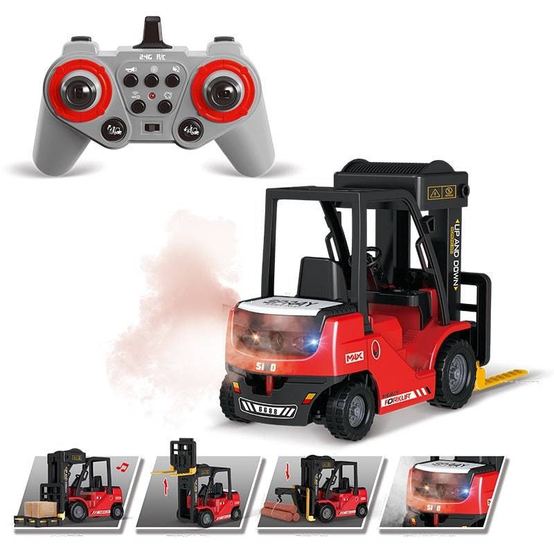 Remote Control Forklift Toy: Realistic Engineering Play for Kids & Adults! - All Inclusive Family Treasures