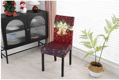 Festive Christmas Chair Covers – Universal Stretch Fit for Dining Chairs - All Inclusive Family Treasures