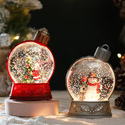 Luminous Christmas LED Snow Globe – Festive Holiday Scene Collection - All Inclusive Family Treasures