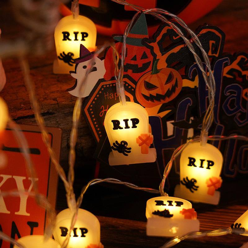 Halloween Lighting Chain | Pumpkin, Ghost & Bat Models for Indoor & Outdoor Decoration - All Inclusive Family Treasures