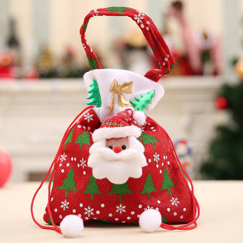 Santa Claus Christmas Drawstring Gift Bags – Festive Holiday Treat Sacks - All Inclusive Family Treasures