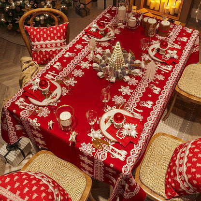 Elegant Christmas Tablecloths – Festive Decor for Your Dining & Coffee Tables - All Inclusive Family Treasures