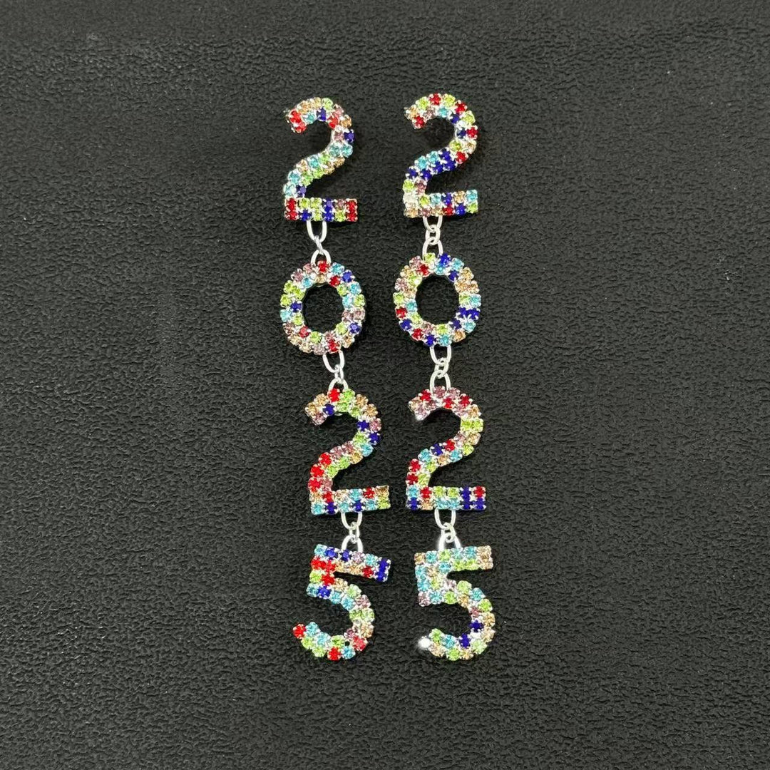 Celebrate 2025 in Style: Rhinestone Tassel Pendant Earrings - All Inclusive Family Treasures