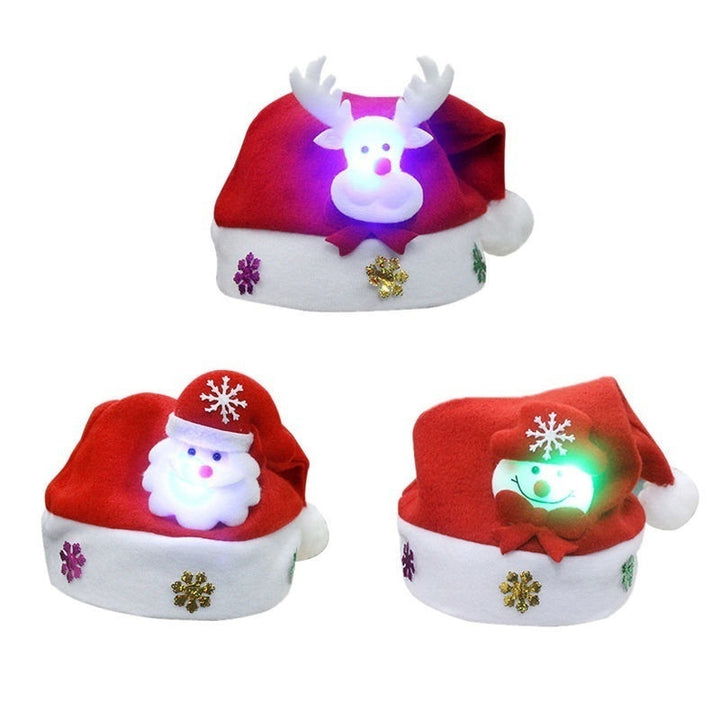 Festive Glow – Christmas LED Cartoon Luminous Hat for Kids & Adults