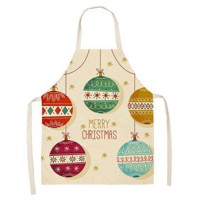 Festive Christmas Cotton & Linen Apron Collection – Perfect for Holiday Cooking & Baking - All Inclusive Family Treasures