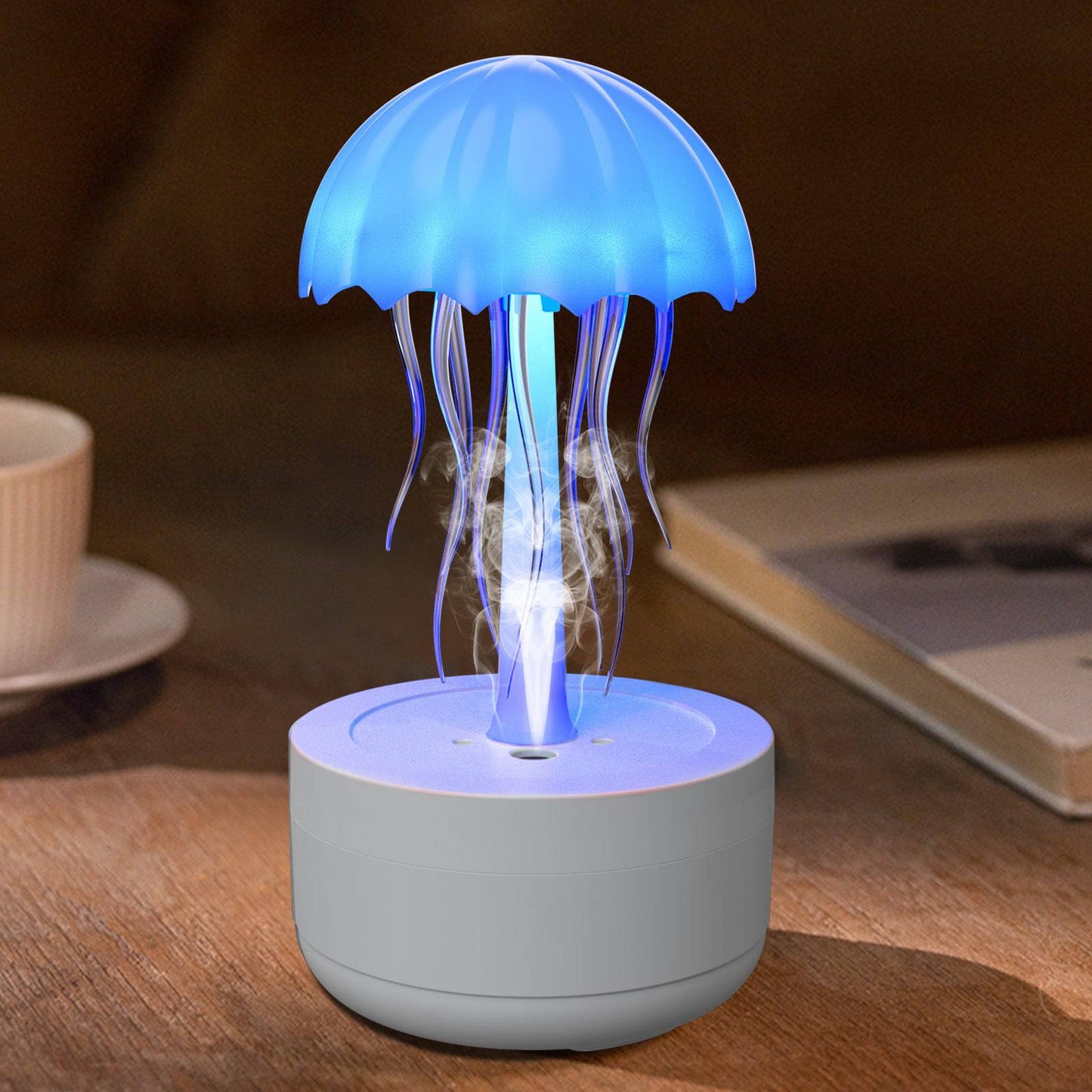 Jellyfish Humidifier & Essential Oil Diffuser – Colorful Night Light & Heavy Fog for Home or Office - All Inclusive Family Treasures