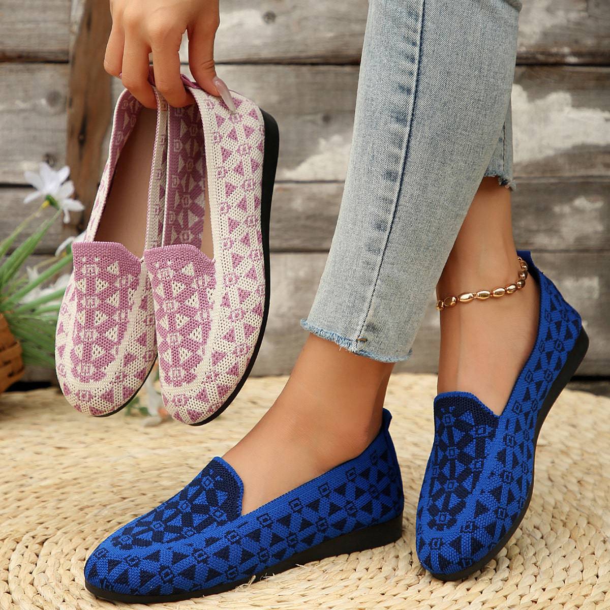 Trendy Knitted Loafers – Lightweight, Breathable & Stylish Comfort - All Inclusive Family Treasures