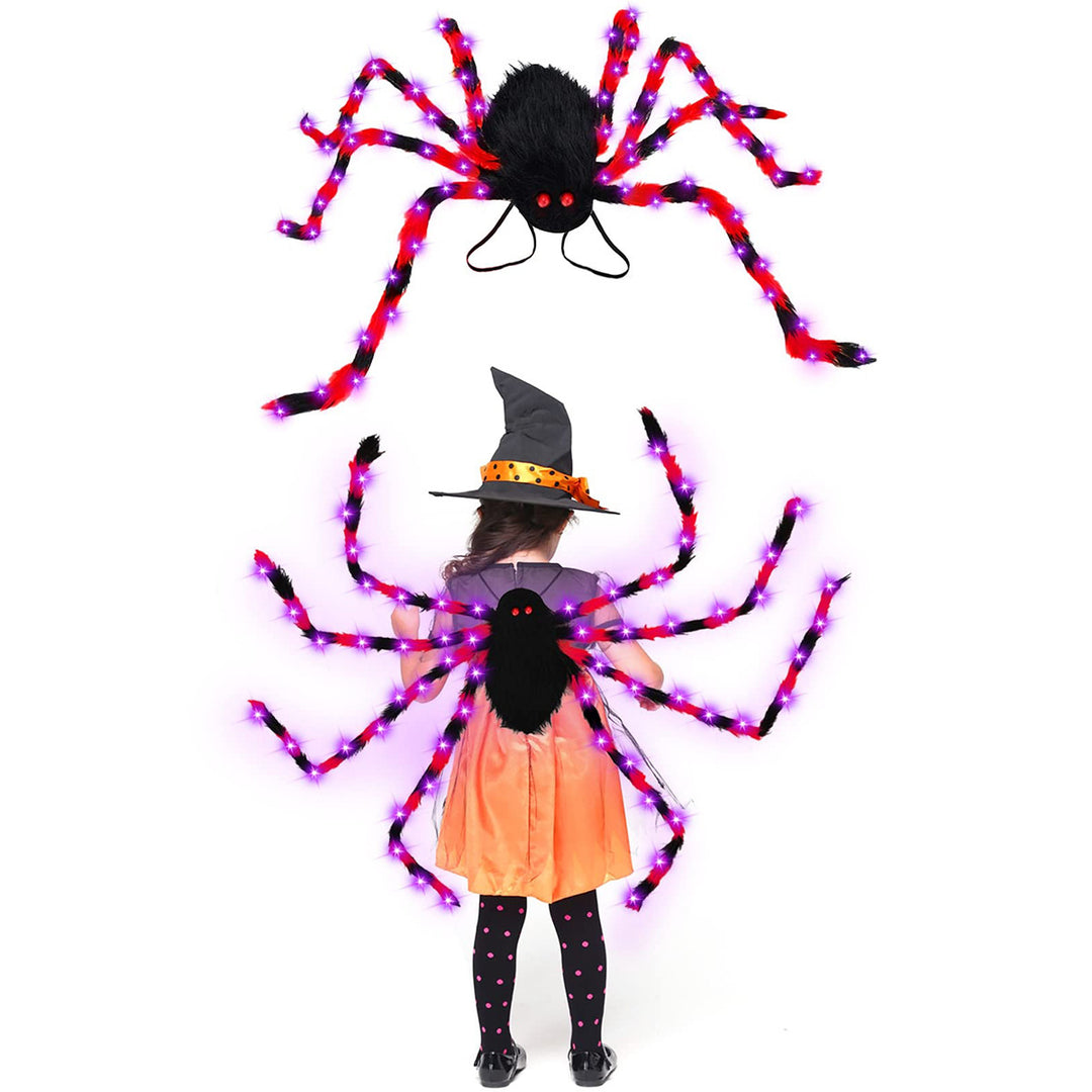 Creepy-Cool Spider Backpack with Glowing LED Legs