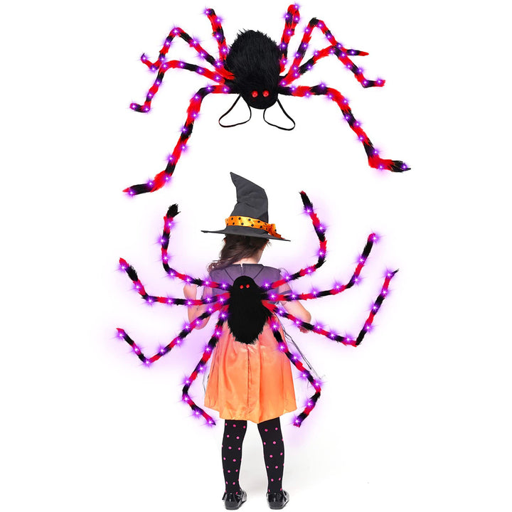 Creepy-Cool Spider Backpack with Glowing LED Legs