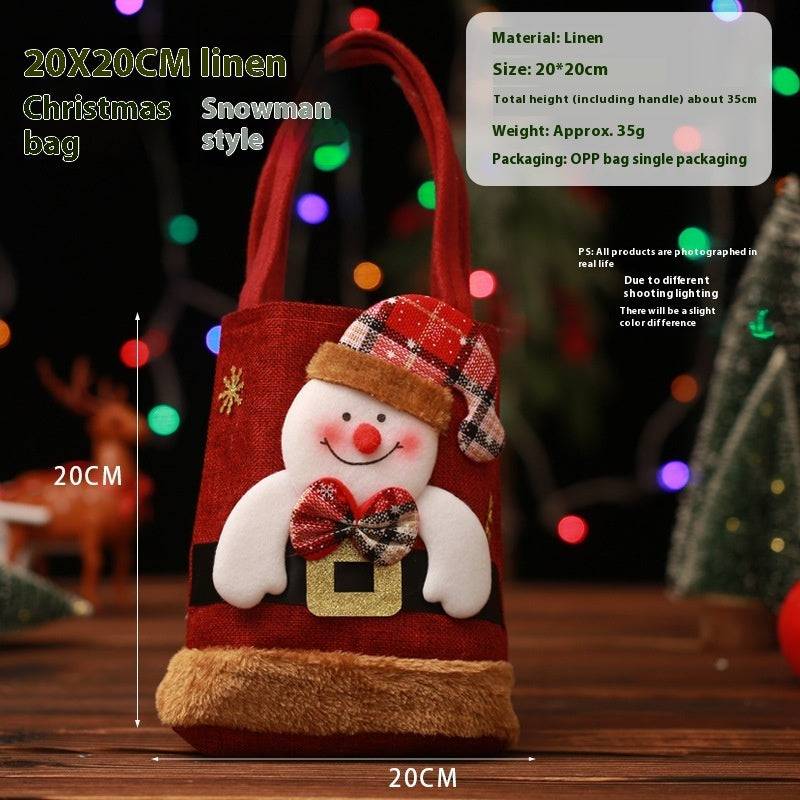 Festive Christmas Character Gift Tote Bags – Perfect for Holiday Treats & Decor! - All Inclusive Family Treasures