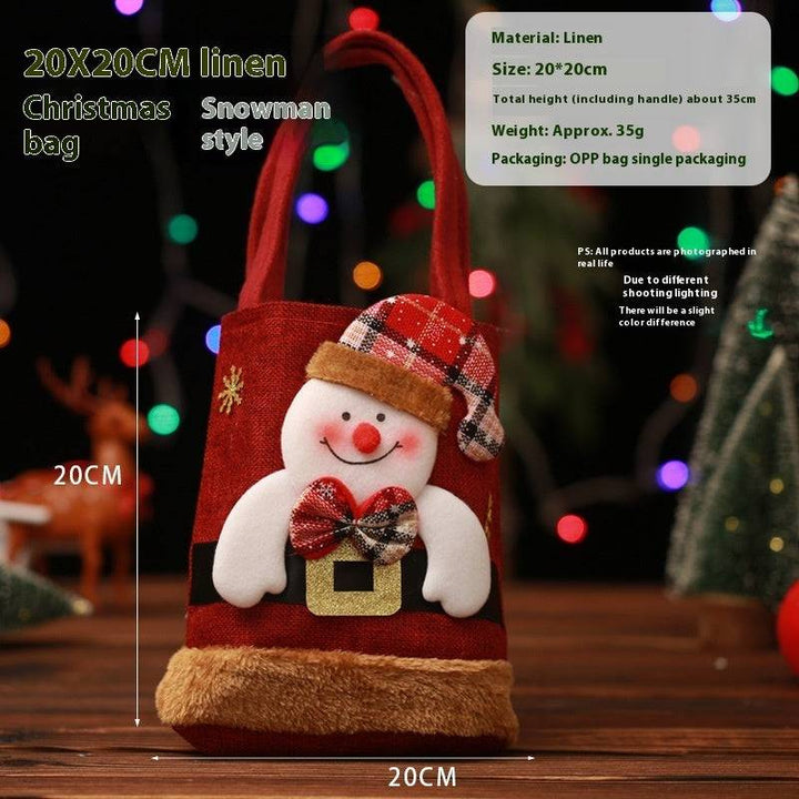 Festive Christmas Character Gift Tote Bags – Perfect for Holiday Treats & Decor! - All Inclusive Family Treasures