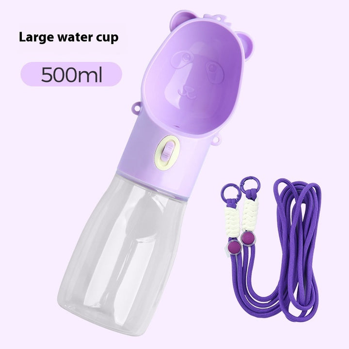 2-in-1 Portable Pet Water & Food Bottle – Travel Essential