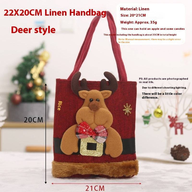 Festive Christmas Character Gift Tote Bags – Perfect for Holiday Treats & Decor! - All Inclusive Family Treasures