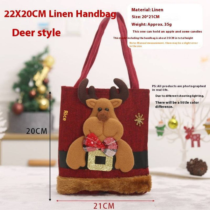 Festive Christmas Character Gift Tote Bags – Perfect for Holiday Treats & Decor! - All Inclusive Family Treasures
