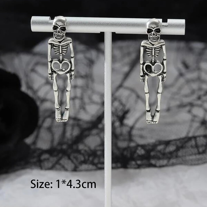 Creepin’ It Real: Halloween Skeleton Stud Earrings