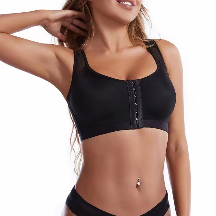 Set of 3 - Ultimate Comfort & Support: The Front Buckle Sports Bra - All Inclusive Family Treasures