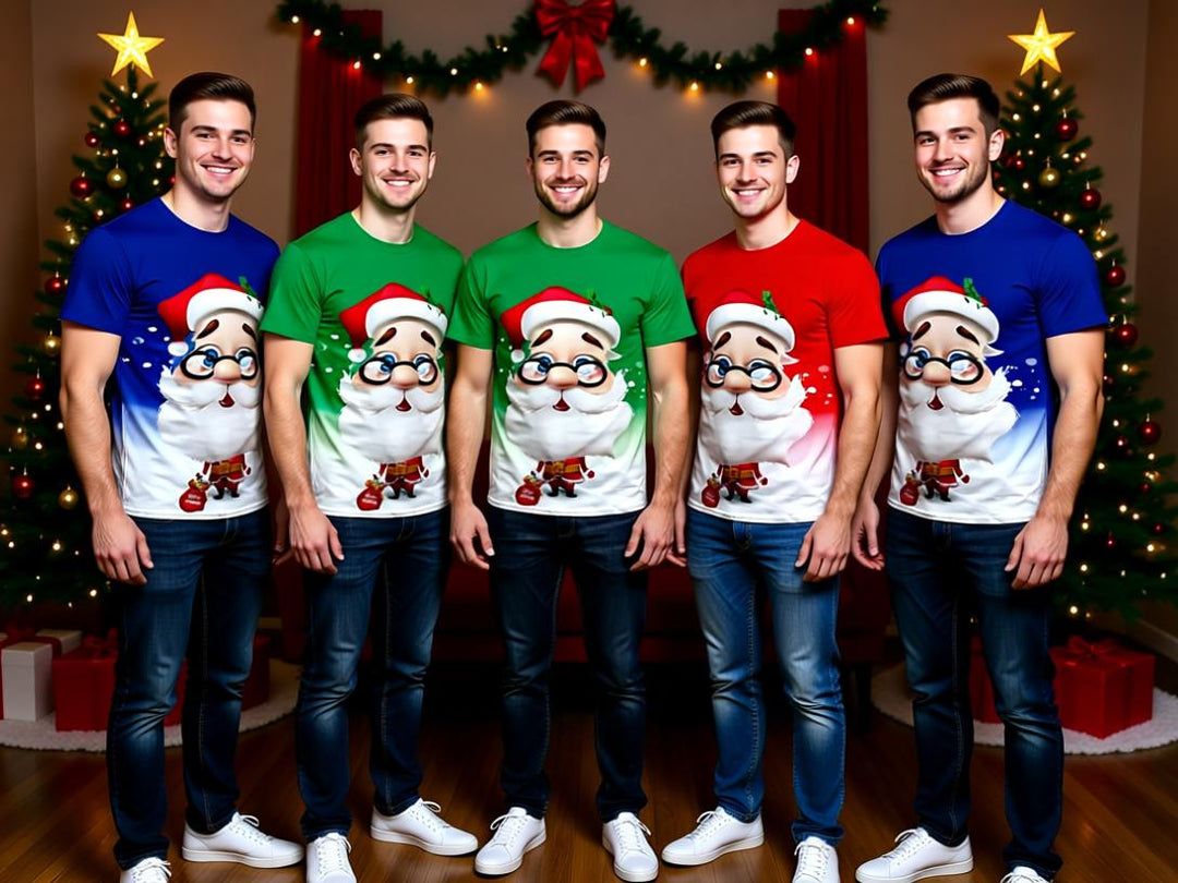 Santa Printed T-Shirt: Festive Joy in Every Stitch!