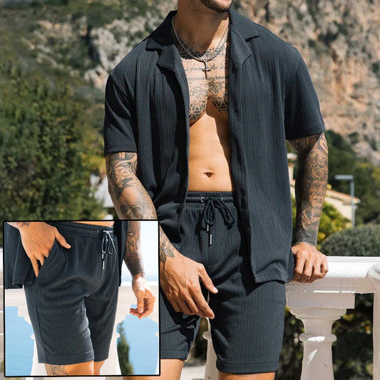 Effortless Summer Style – The Ultimate Two-Piece Set for Men