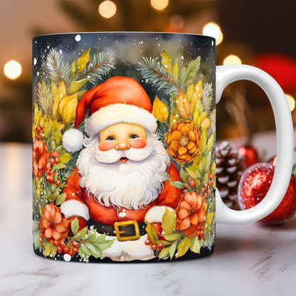 Festive 3D Christmas Ceramic Mug – Adorable Santa Design for Holiday Cheer! - All Inclusive Family Treasures