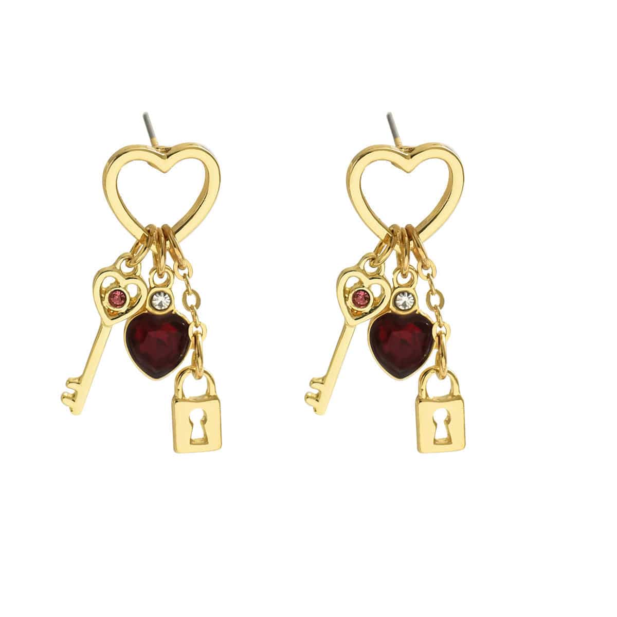 Romantic Love Key & Lock Earrings – Elegant Valentine's Day Jewelry - All Inclusive Family Treasures