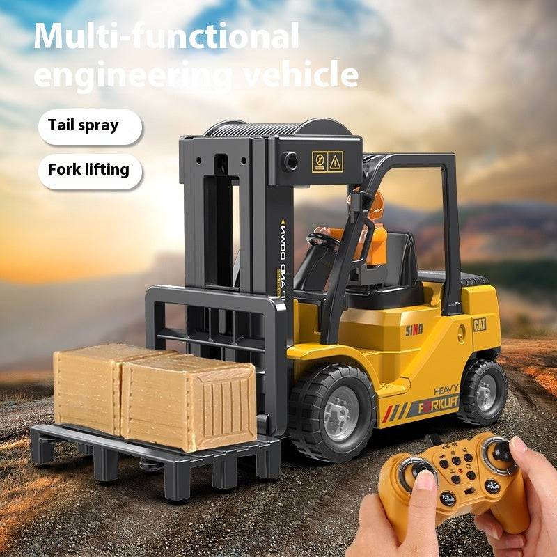 Remote Control Forklift Toy: Realistic Engineering Play for Kids & Adults! - All Inclusive Family Treasures