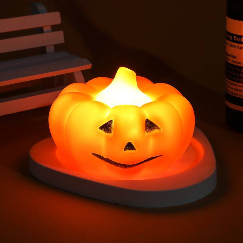 Halloween LED Glowing Pumpkin & Ghost Night Lamps – Adorable Spooky Ornaments for a Magical Glow! - All Inclusive Family Treasures